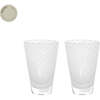 Yuka Groove Glass, White (Pack Of 2) - Tableware - 1 - thumbnail