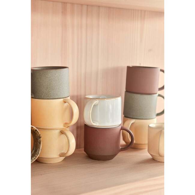 Yuka Mug, Stone (Pack Of 2) - Drinkware - 2