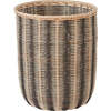 Striped Storage Basket, Black & Nature - Accents - 1 - thumbnail