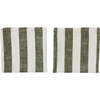 Striped Napkin, Olive (Pack Of 2) - Tableware - 1 - thumbnail