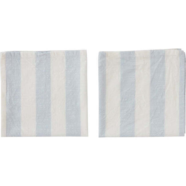 Striped Napkin, Ice Blue (Pack Of 2)