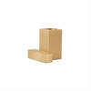 Square Solid Brass Candle Holder, Brushed Brass - Candle Holders - 1 - thumbnail