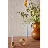 Square Solid Brass Candle Holder, Brushed Brass - Candle Holders - 3