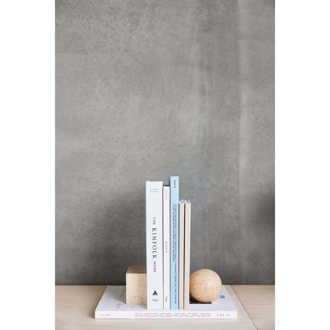 Savi Square Marble Bookend, Beige - Decorations - 2