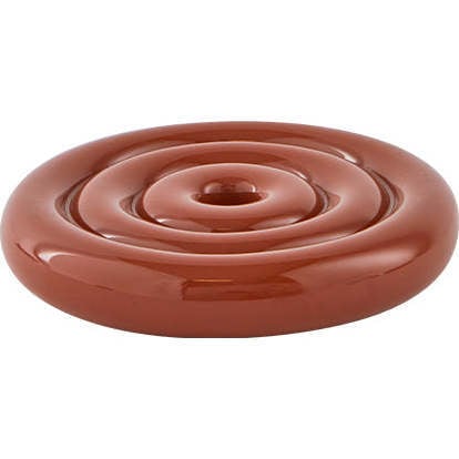 Savi Ceramic Low Single Candle Holder, Nutmeg - Candle Holders - 2