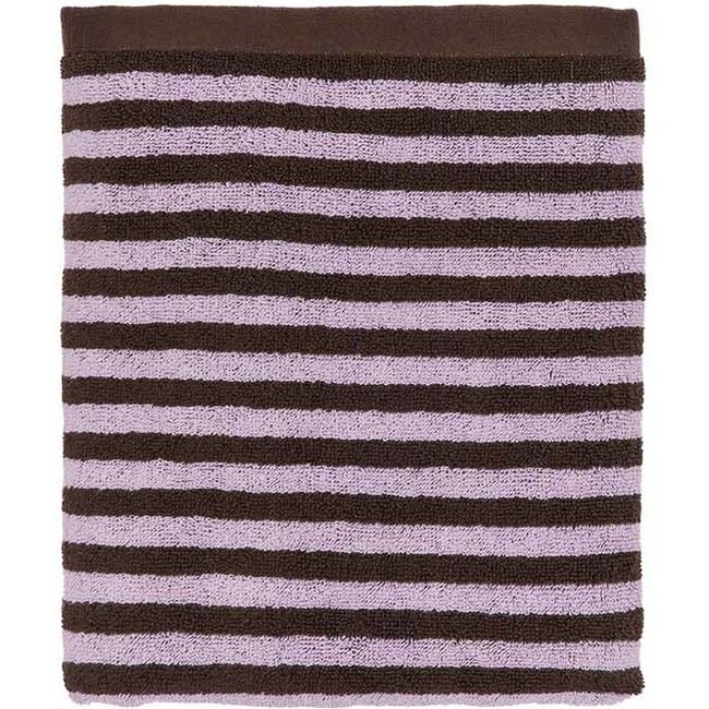 Raita Striped Small Towel, Purple & Brown