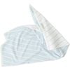 Raita Striped Small Towel, Cloud & Ice Blue - Towels - 1 - thumbnail