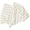 Raita Striped Small Towel, Caramel & Ice Blue - Towels - 1 - thumbnail