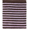 Raita Striped Mini Towel, Purple & Brown - Towels - 1 - thumbnail
