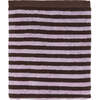 Raita Striped Medium Towel, Purple & Brown - Towels - 1 - thumbnail