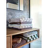 Raita Striped Medium Towel, Purple & Brown - Towels - 2