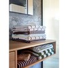 Raita Striped Medium Towel, Purple, Clay & Brown - Towels - 4