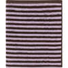 Raita Striped Large Towel, Purple & Brown - Towels - 1 - thumbnail