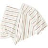 Raita Striped Large Towel, Caramel & Ice Blue - Towels - 1 - thumbnail