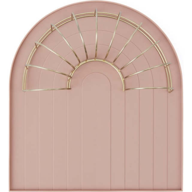 Rainbow-Shaped Dish Tray, Rose - Accents - 2