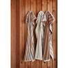 Raita Striped Large Towel, Caramel & Optic Blue - Towels - 6