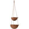 Pif Paf Puf 2 Bowl Hanging Storage, Nougat - Decorations - 1 - thumbnail