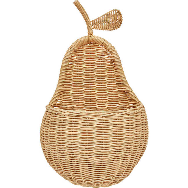 Pear Wall Basket, Nature