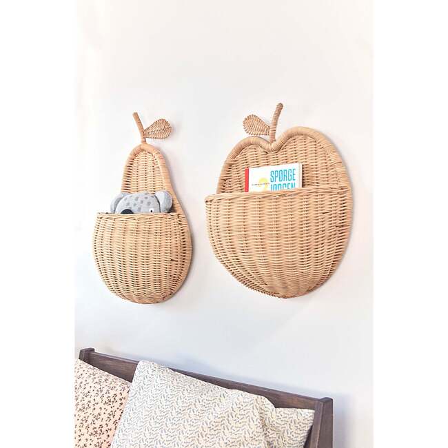 Pear Wall Basket, Nature - Storage - 2