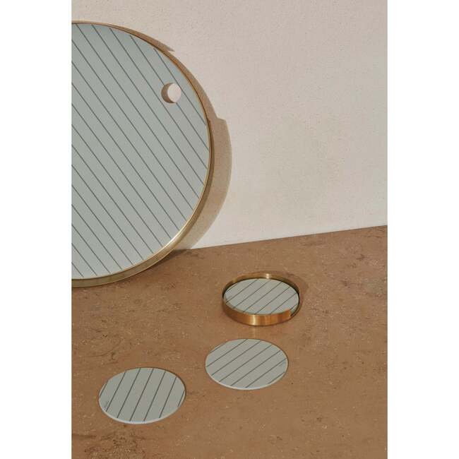 Oka Coaster, Brass - Accents - 2