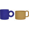 Nomu Cups, Optic Blue & Light Rubber (Set Of 2) - Drinkware - 1 - thumbnail
