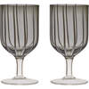 Mizu Wine Glass, Grey (Pack Of 2) - Drinkware - 1 - thumbnail