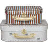 Mini Suitcases, Elephant & Stripe (Set Of 2) - Other Accessories - 1 - thumbnail