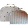 Mini Suitcases, Elephant & Stripe (Set Of 2) - Other Accessories - 2