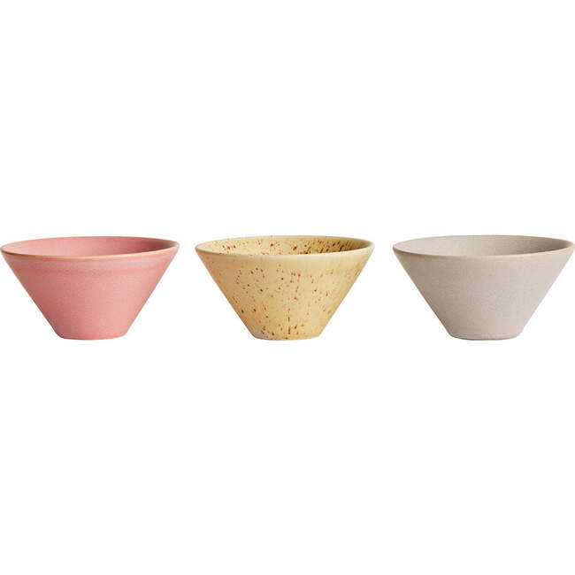 Yuka Bowls, Warm Colors (Pack Of 3)