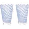 Yuka Groove Glass, Blue (Pack Of 2) - Tableware - 5