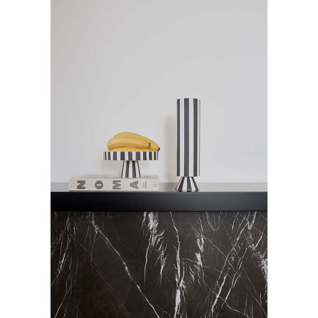 Toppu Vase, White & Black - Vases - 2