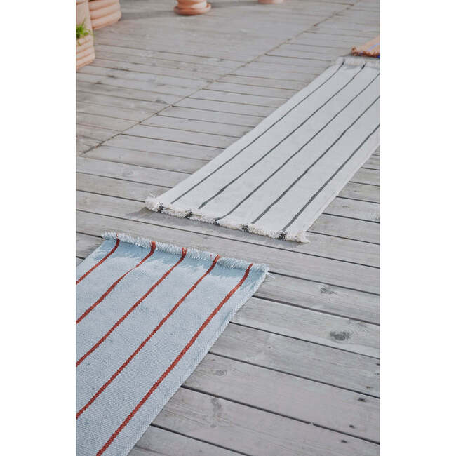 Lina Recycled Runner, Dusty Blue - Rugs - 2
