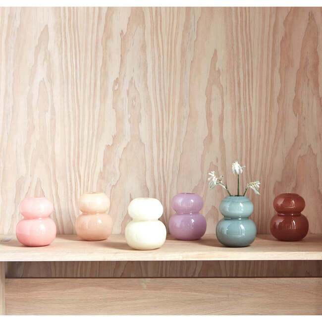 Lasi Extra-Small Mouth-Blown Organic-Shape Vase, Jade - Vases - 4