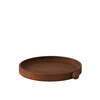 Inka Small Round Wood Tray, Dark - Accents - 2