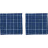 Grid Plaid Napkin Set, Dark Blue - Tableware - 1 - thumbnail