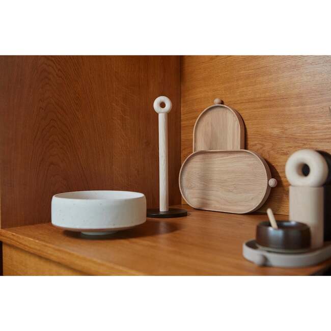 Hagi Large Bowl, White & Light Brown - Tableware - 3