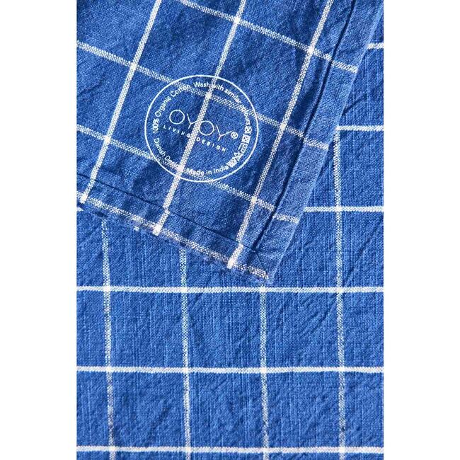 Grid Plaid Napkin Set, Dark Blue - Tableware - 5
