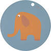 Elephant Round Placemat, Tourmaline - Tableware - 1 - thumbnail