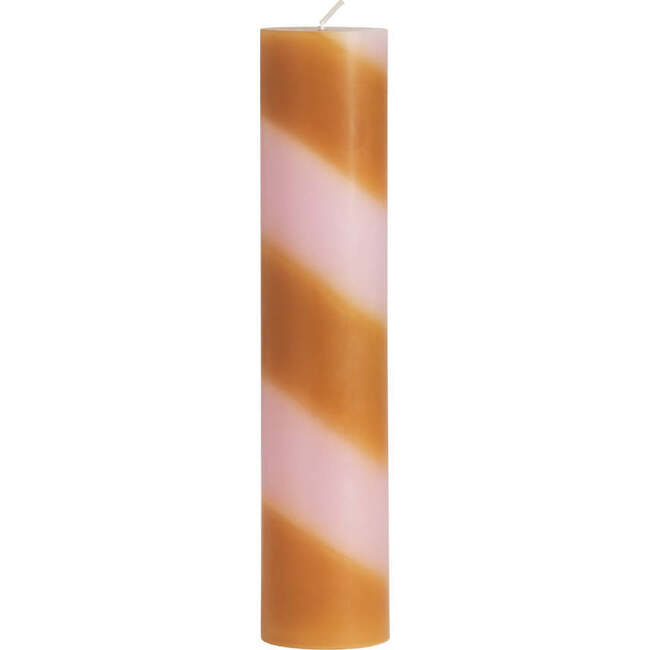 Candy Striped Large Candle, Lavender & Amber