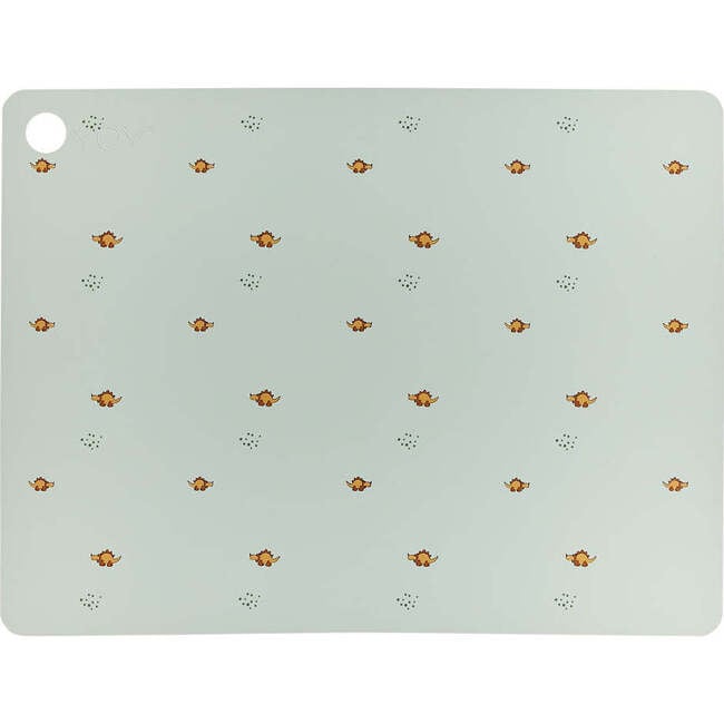 Billy Dino Rectangle Placemat, Pale Green - Tableware - 4