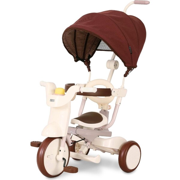 3in1 Folding Tricycle, Gentle White iimo USA Bikes