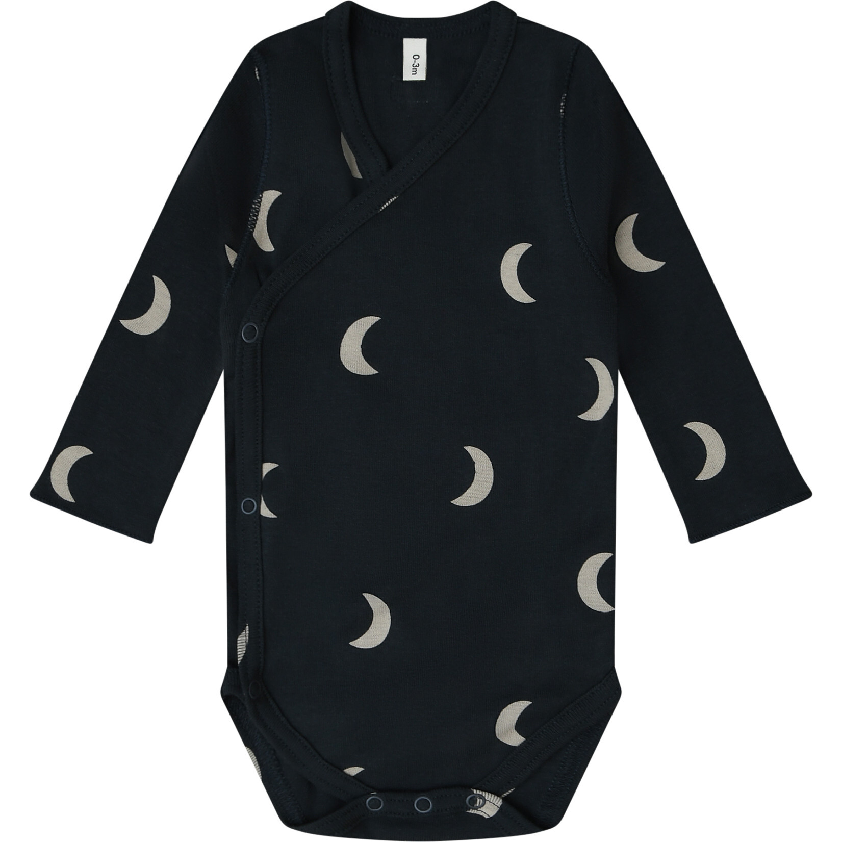 Wrap Bodysuit, Charcoal Midnight - Onesies - 1