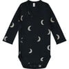 Wrap Bodysuit, Charcoal Midnight - Onesies - 1 - thumbnail