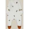 Olive Garden Footie, Ivory - Footie Pajamas - 6