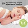 13X18 Toddler Pillow with Pillowcase for Sleeping, Jolly Rainbow - Nursing Pillows - 2