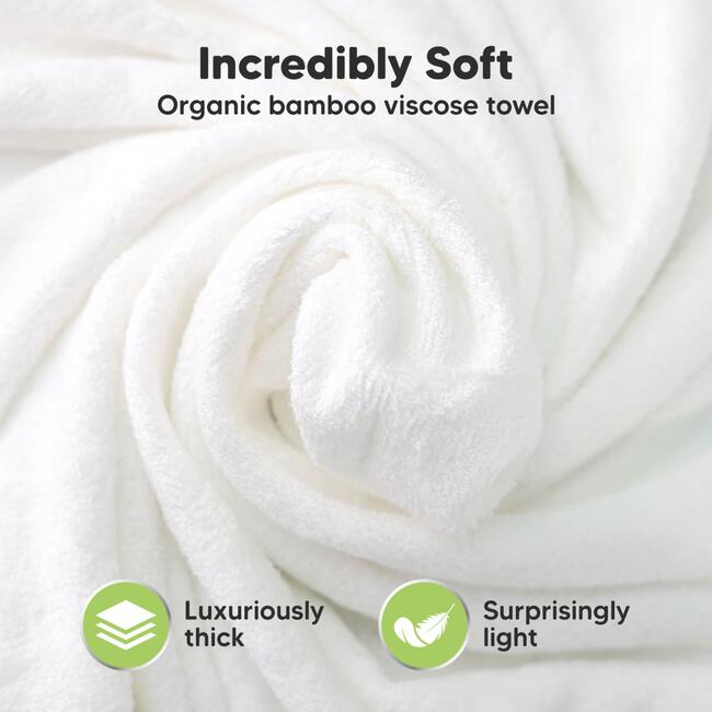 Cuddle Organic Baby Hooded Towel, Penguin - Towels - 2