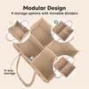 Original Baby Diaper Caddy Organizer for Nursery, Taupe - Diaper Bags - 3