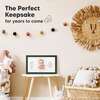 Duo Baby Handprint & Footprint Keepsake Frame, Hunter Green - Frames - 3