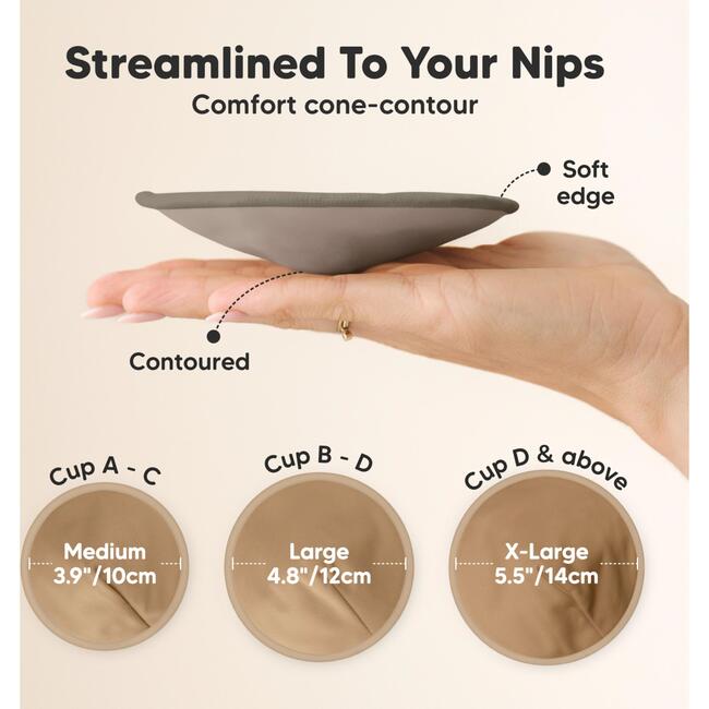 Women’s Comfy Organic Nursing Pads for Breastfeeding, Coffee - Breastfeeding Support - 4