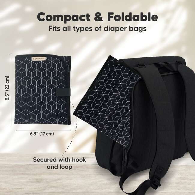 Swift Diaper Portable Changing Pad for Baby, Black Geo - Changing Pads - 2